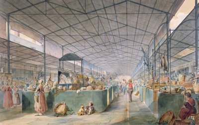 View of the Poultry Market at La Vallee, 1834 by Max Berthelin